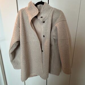 Velvet brand Reversible Cream Button-Up Jacket